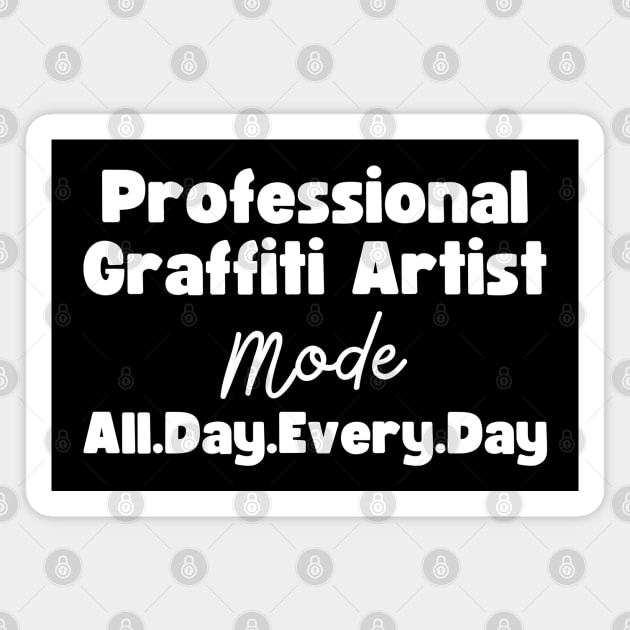 Graffiti Artist Magnet by HobbyAndArt